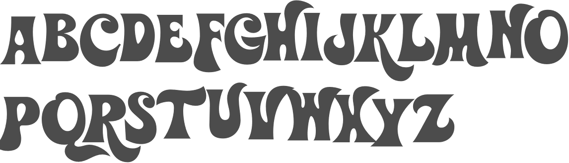 60s bubble letters font