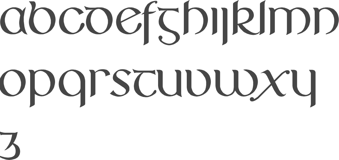 irish fonts in word