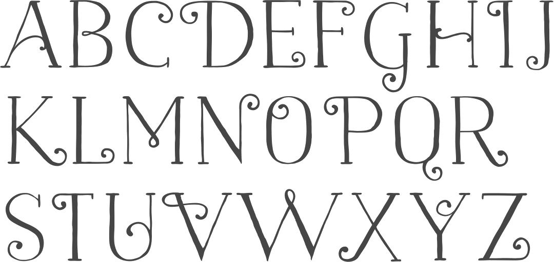 girly gothic fonts