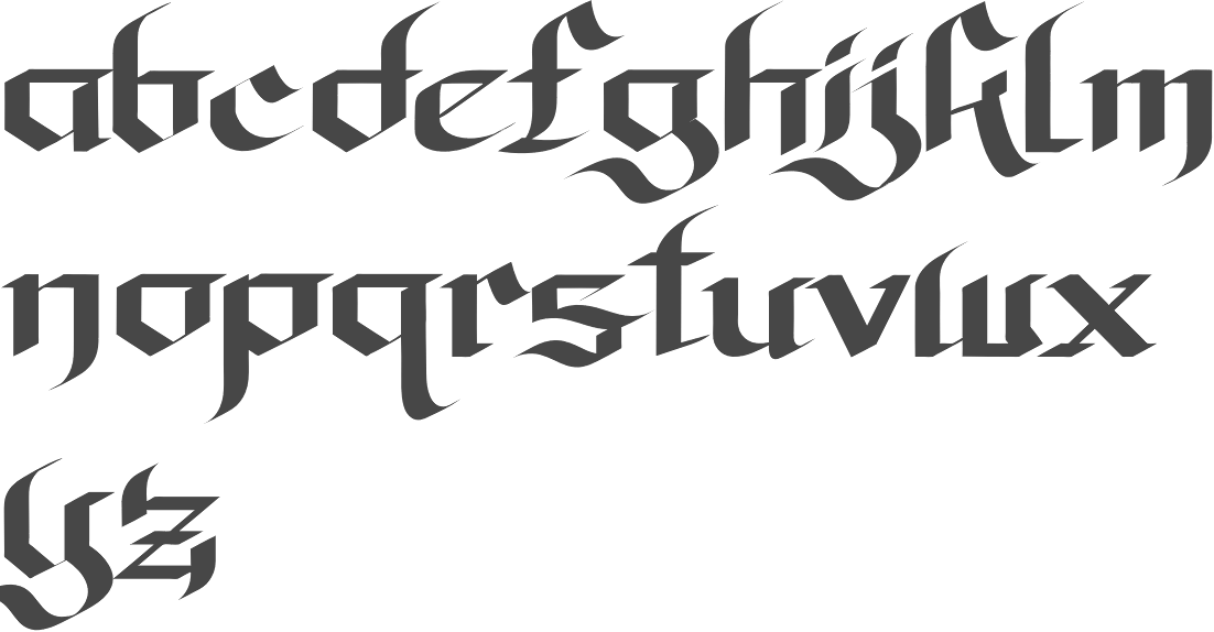 old english gangster letter fonts
