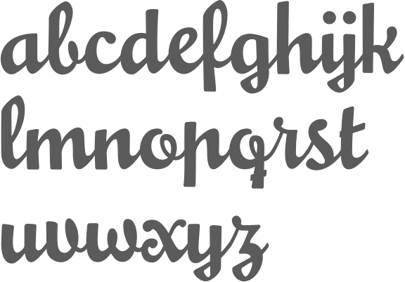 retro script typeface