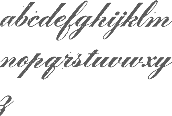 vintage script typeface