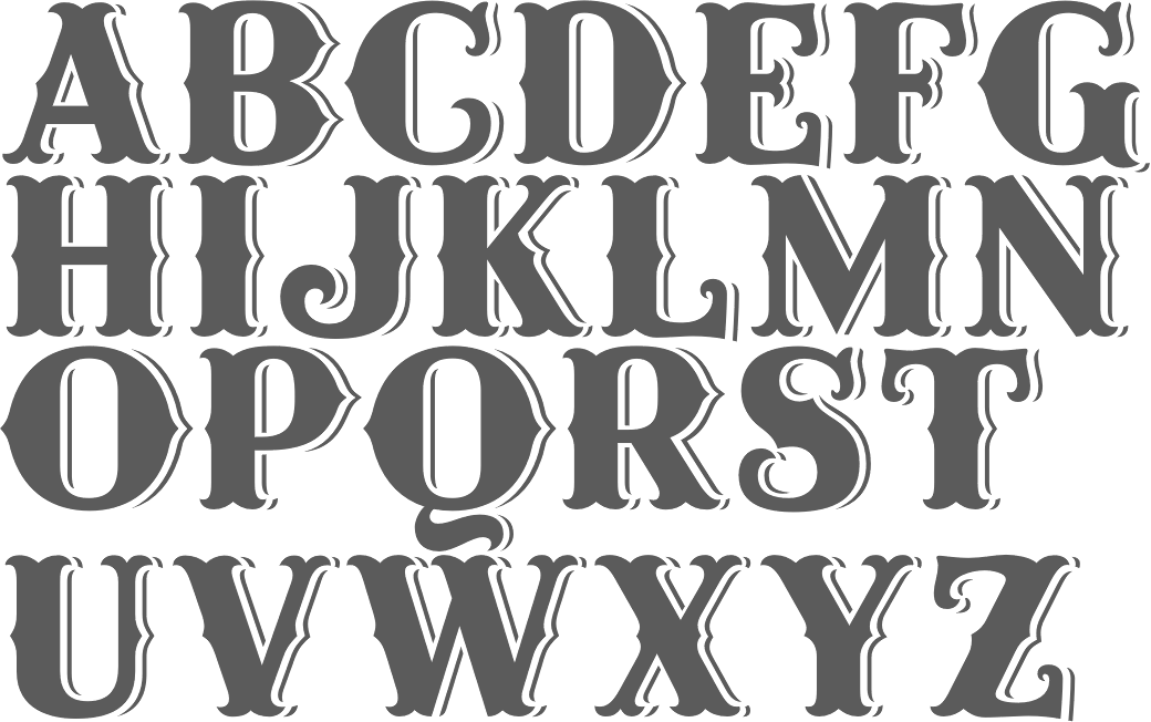 MyFonts Wild West Typefaces