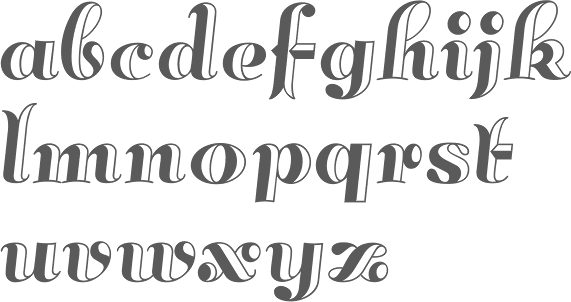 art nouveau typeface nick curtis