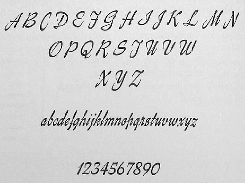 Enid Bagnold script tattoo fonts alphabet TypeShop for a digital version