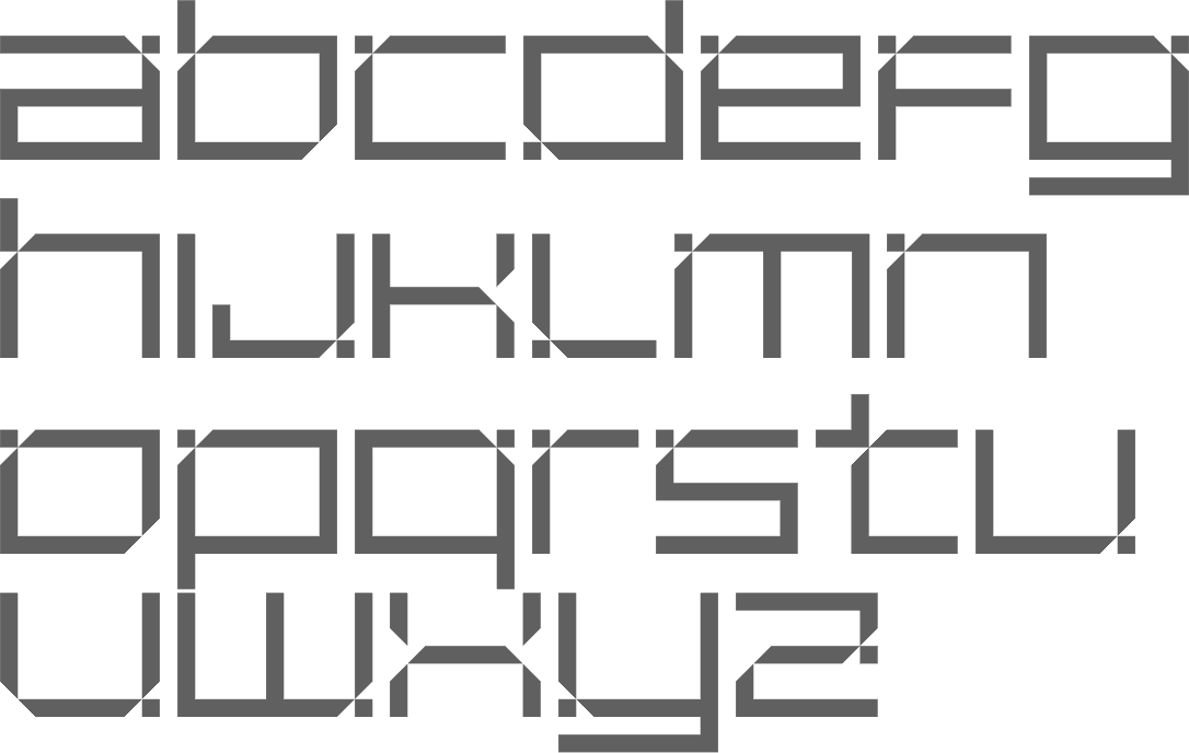 MyFonts: Octagonal typefaces